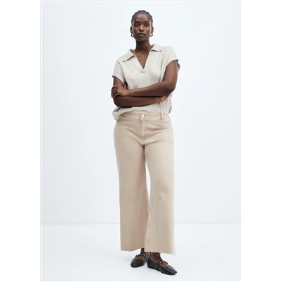 Jeans Catherin culotte tiro alto