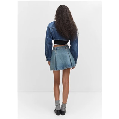Minifalda vaquera pinzas