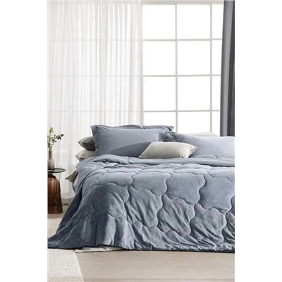 Kaira Tek Kişilik Comforter Set - İndigo