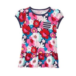 Floral Peplum Tee