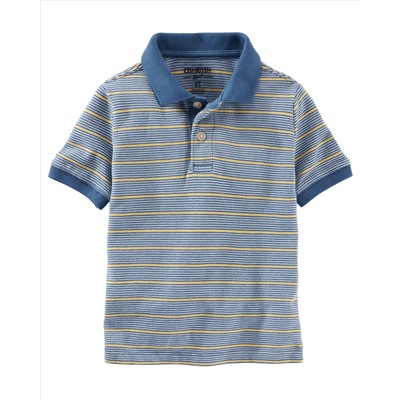 STRIPED PIQUÉ POLO
