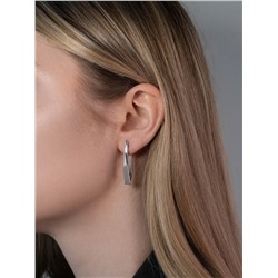 Серьги из серебра родированные 925 пробы с031р