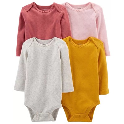 4-Pack Long-Sleeve Original Bodysuits