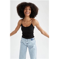 Defacto Slim Fit Elastik İp Askılı Pamuklu Atlet U7832AZ22SM