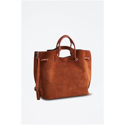 Bolso de piel Prun Camel