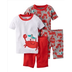 4-Piece Snug Fit Cotton PJs