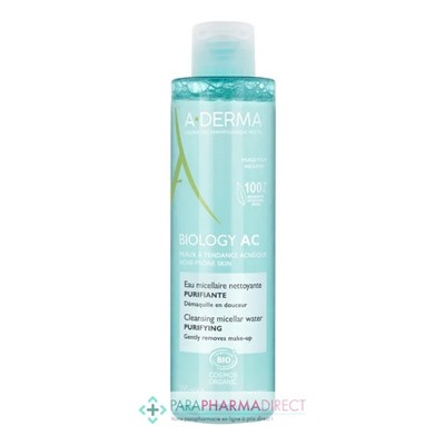 A-Derma Biology AC Eau Micellaire Nettoyante Purifiante BIO 200ml