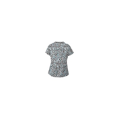 UA Change Of Heart Black Mock Wrap Scrub Top