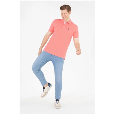 Erkek Nar Çiçeği Basic Polo Yaka Tişört