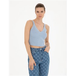 Mavi Crop Top Triko Bluz