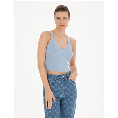 Mavi Crop Top Triko Bluz