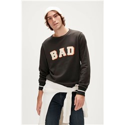 Bad Bear, FELT CREWNECK SİYAH Erkek Sweatshirt