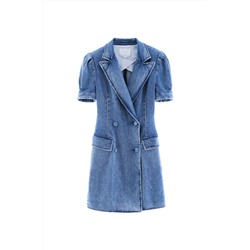 Vestido camisero Azul