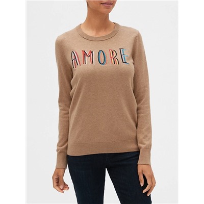 Pattern Crewneck Sweater