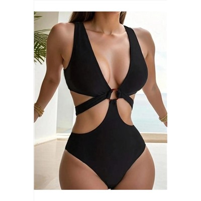 DEEP BEACH, Cut Out Halkalı Mayokini DB200725M