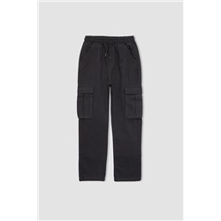 Defacto Erkek Çocuk Kargo Fit Gabardin Pantolon A7094A823WN