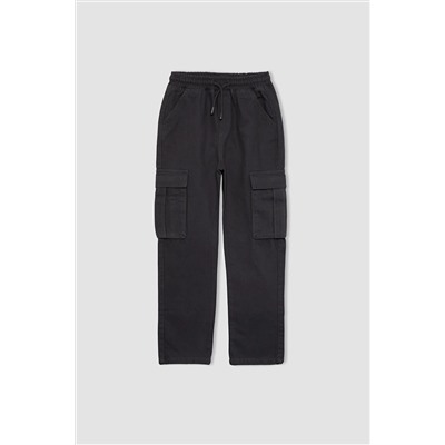 Defacto Erkek Çocuk Kargo Fit Gabardin Pantolon A7094A823WN