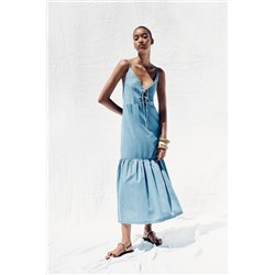 MIDI DRESS WITH BOWS