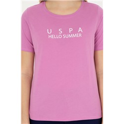 Kadın Menekşe Bisiklet Yaka Tişört