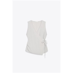 TOP CHALECO FLUIDO CRUZADO