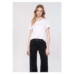 Mavi Beyaz Basic Tişört Slim Fit / Dar Kesim 1600952-620