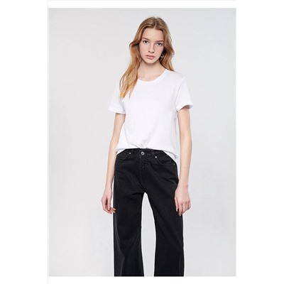Mavi Beyaz Basic Tişört Slim Fit / Dar Kesim 1600952-620