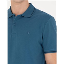 İndigo Slim Fit Polo Yaka Basic Tişört
