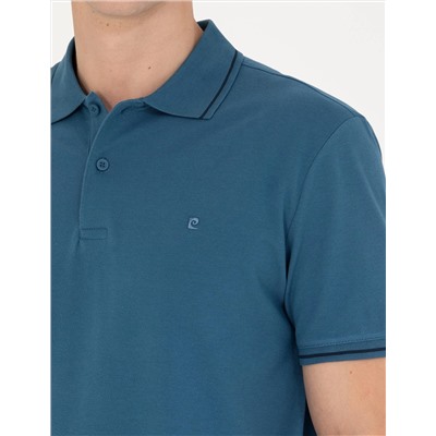 İndigo Slim Fit Polo Yaka Basic Tişört