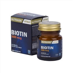 Биотин для волос Нутраксин, 30 таблеток, Biotin Nutraxin