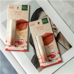 ТИНТ ДЛЯ ГУБ И ЩЕК ГЛЯНЦЕВЫЙ «SWEET CAFE» (06 ROSE TEA, ПЕРСИКОВЫЙ) BABY BRIGHT