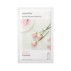 My Real Squeeze Mask-Rose, Тканевая маска с экстрактом розы