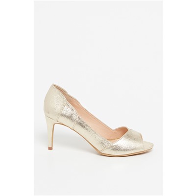 Zapatos de tacón Dorado