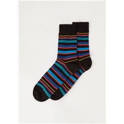 Kurze Herrensocken mit Streifenmotiv