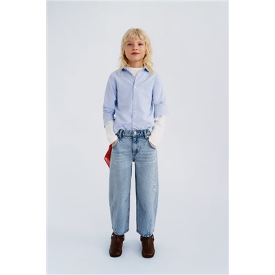 JEANS SLOUCH CROP