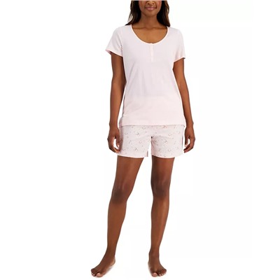 Charter Club T-Shirt & Shorts Cotton Pajama Set, Created For Macy's