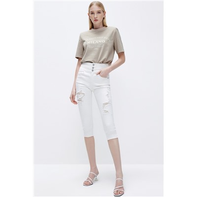 Pantalón pirata Blanco
