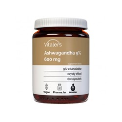 Ашваганда Vitaler's Ashwagandha 9%, 600 мг, 60 капсул