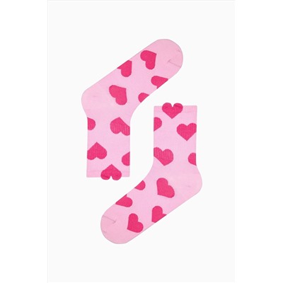 Penti, 3d Heart Soket Çorap - Loves Paris Koleksiyonu