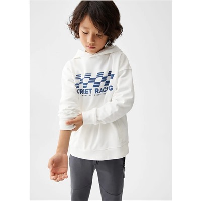 Sudadera estampada capucha -  Niño | MANGO OUTLET España