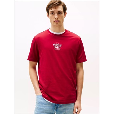 Embroidered Crest Logo T-Shirt
