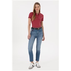 Kadın Mavi Slim High Waist Fit Jean Pantolon
