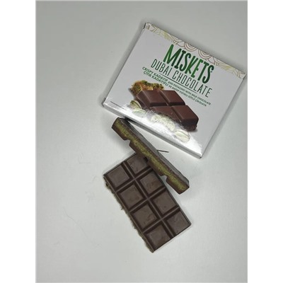 Дубайский шоколад Miskets DUBAI молочный с фисташкой и кадаифом 100 гр 1/12