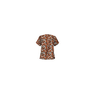 UA Making The Rounds Espresso Print Scrub Top