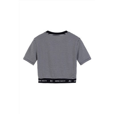 Crop top Negro y blanco