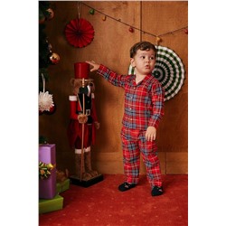 Defacto Erkek Bebek Kareli Uzun Kollu Flanel Pijama Taakımı B1964A523WN