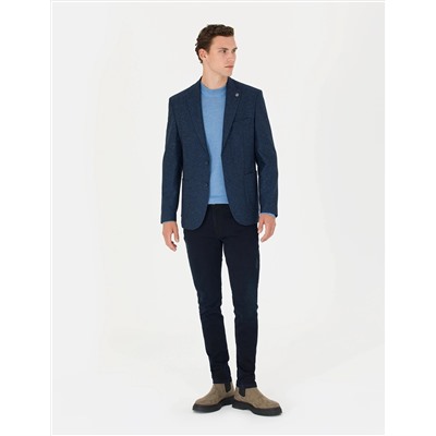 Açık Lacivert Slim Fit Ceket