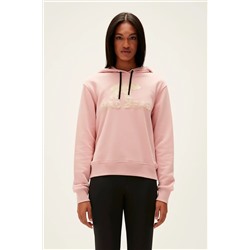 Bad Bear, Frost Hoodie Pudra Pembe 3d Baskılı Kapüşonlu Kadın Sweatshirt