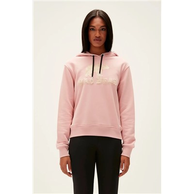 Bad Bear, Frost Hoodie Pudra Pembe 3d Baskılı Kapüşonlu Kadın Sweatshirt