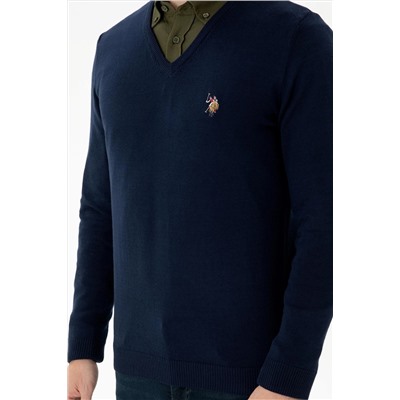 Erkek Lacivert Basic Kazak