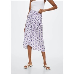 Falda estampado geométrico -  Mujer | MANGO OUTLET Melilla